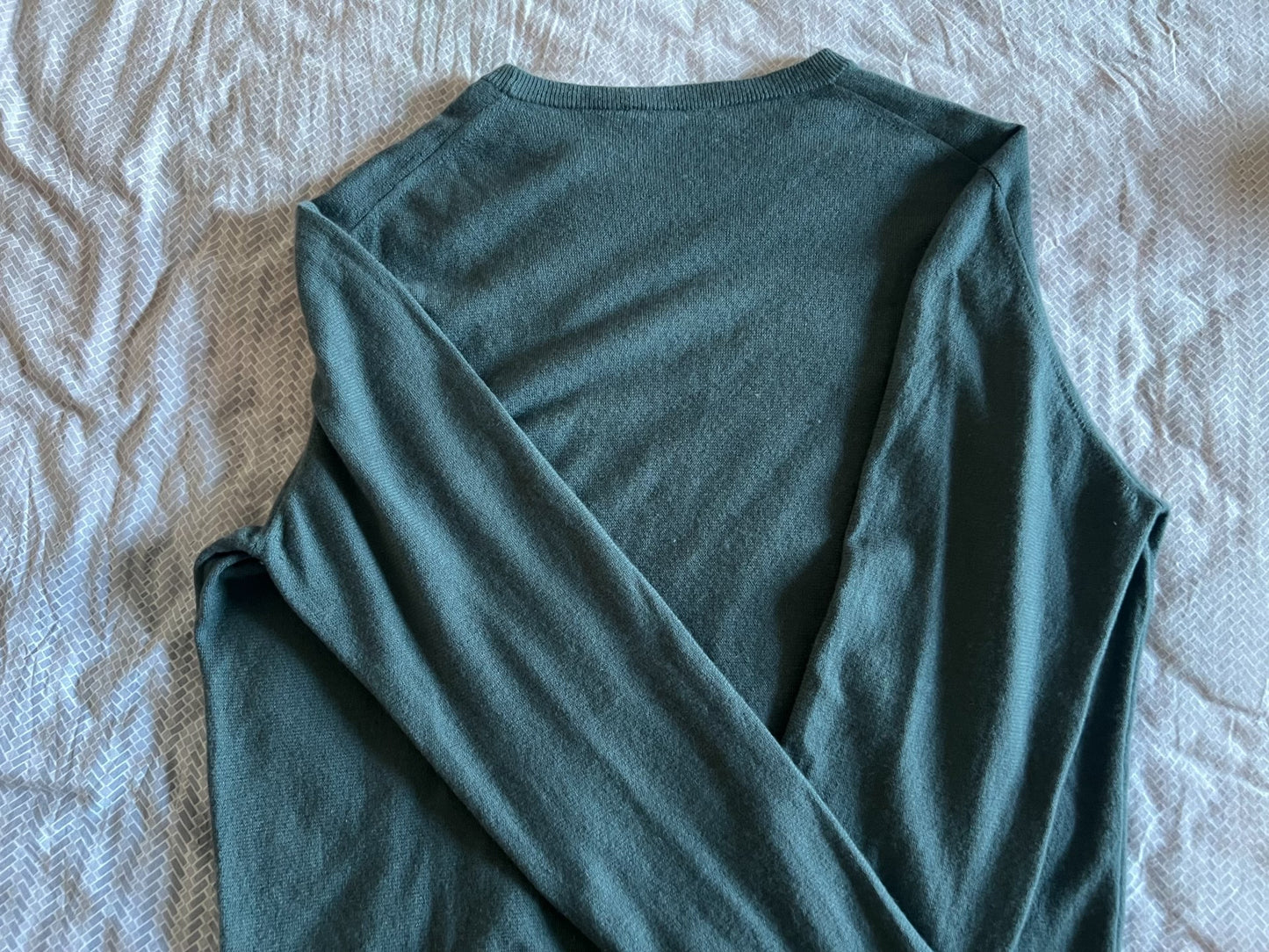 Loro Piana Blue Crewneck Cashmere Sweater