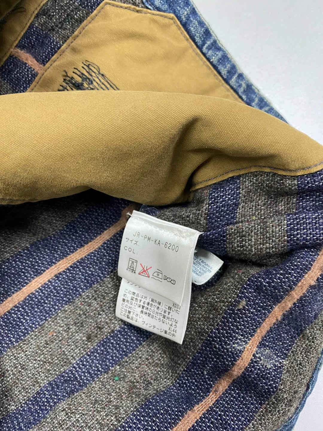 vintage rrl denim vest with heavy washing