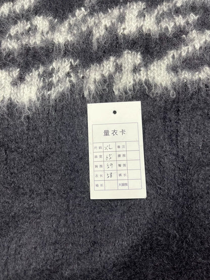 Saint Laurent FW22 Letter Jacquard Crewneck Sweater
