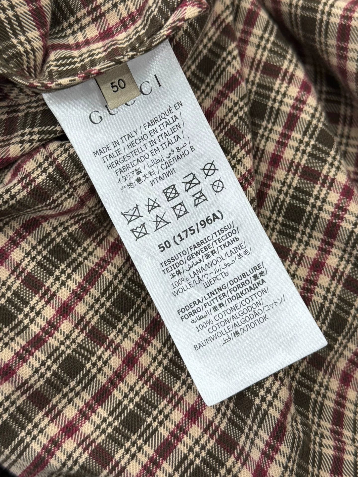 gucci wool leather bomber jacket size 50