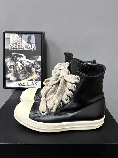 Rick Owens RO High-Top Leather Sneakers