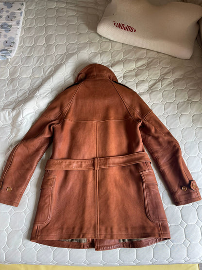 rustic red aviator coat by freewheelers