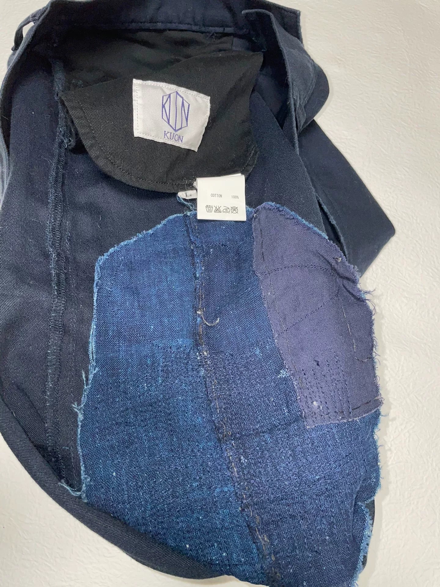 casual long pants with patches