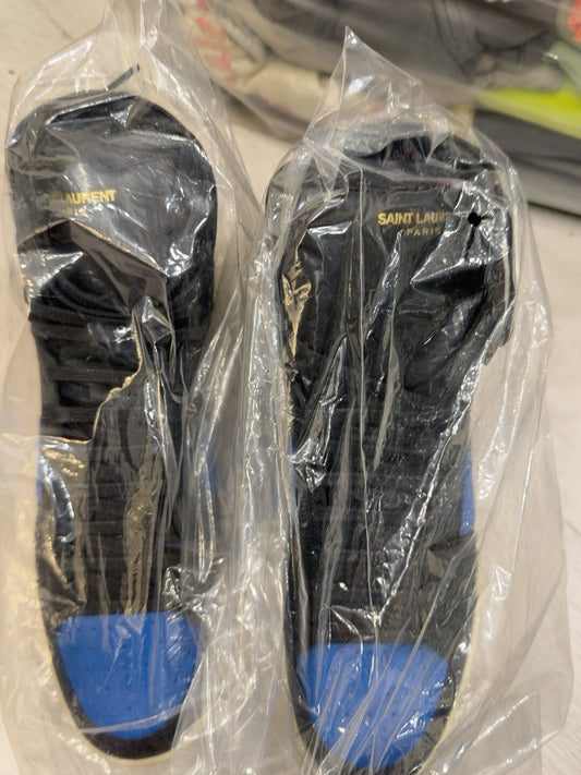 Saint Laurent High-Top Sneakers Black and Blue