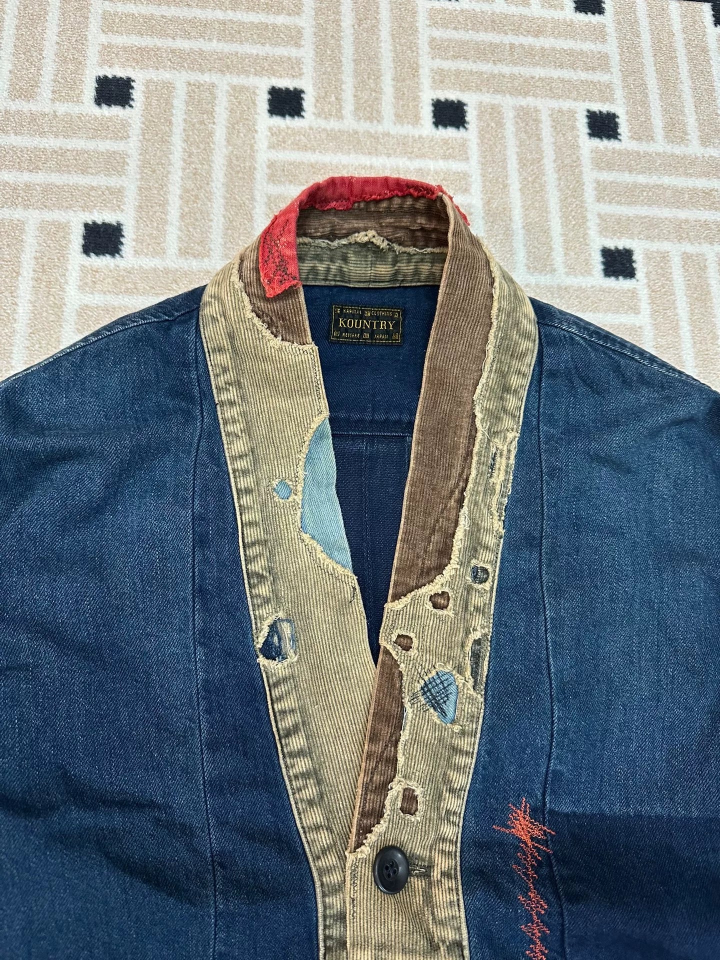 KAPITAL EK-759 Patchwork Distressed Haori