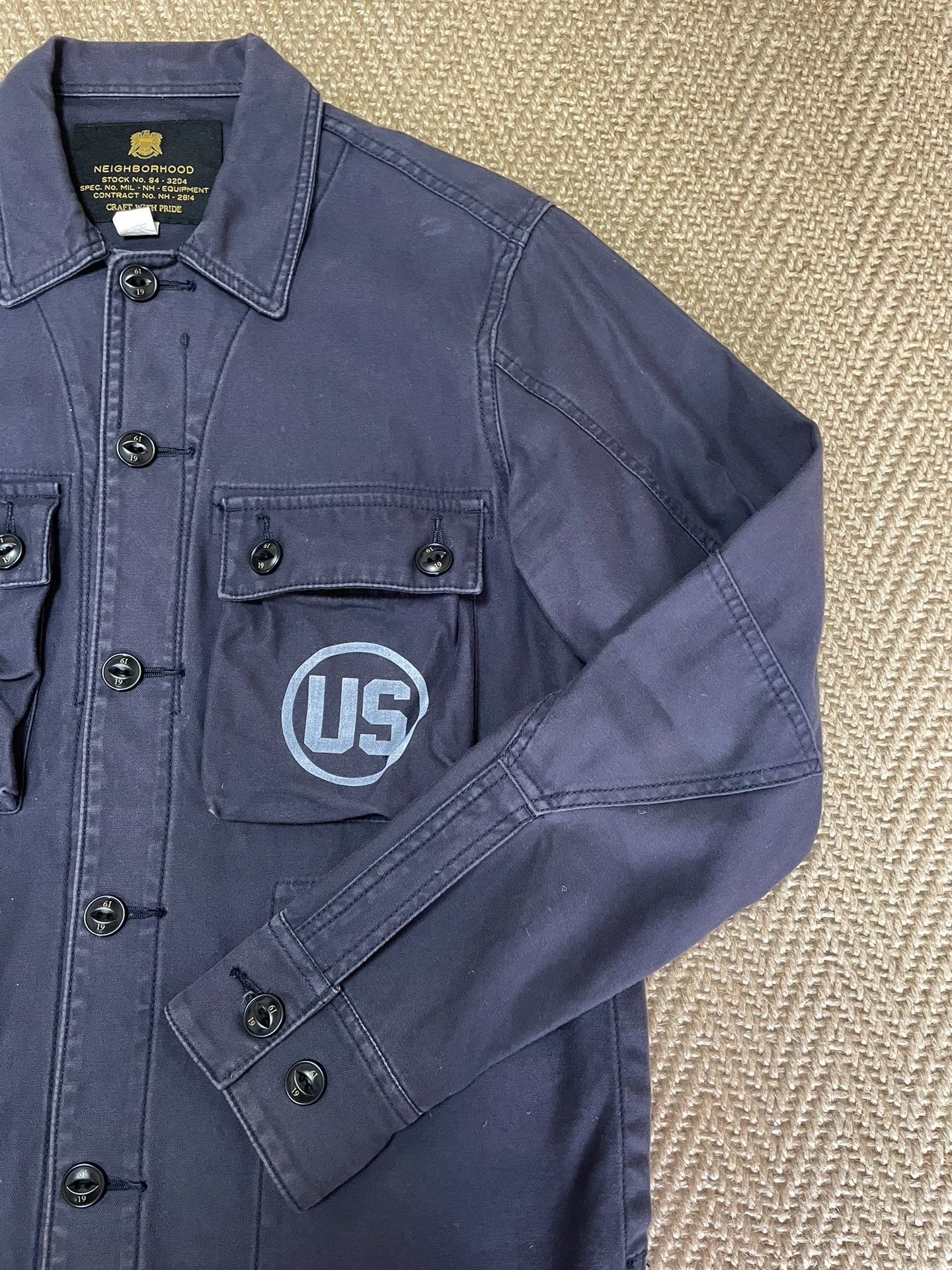 NEIGHBORHOOD BDU 4-Pocket Washed Utility Jacket