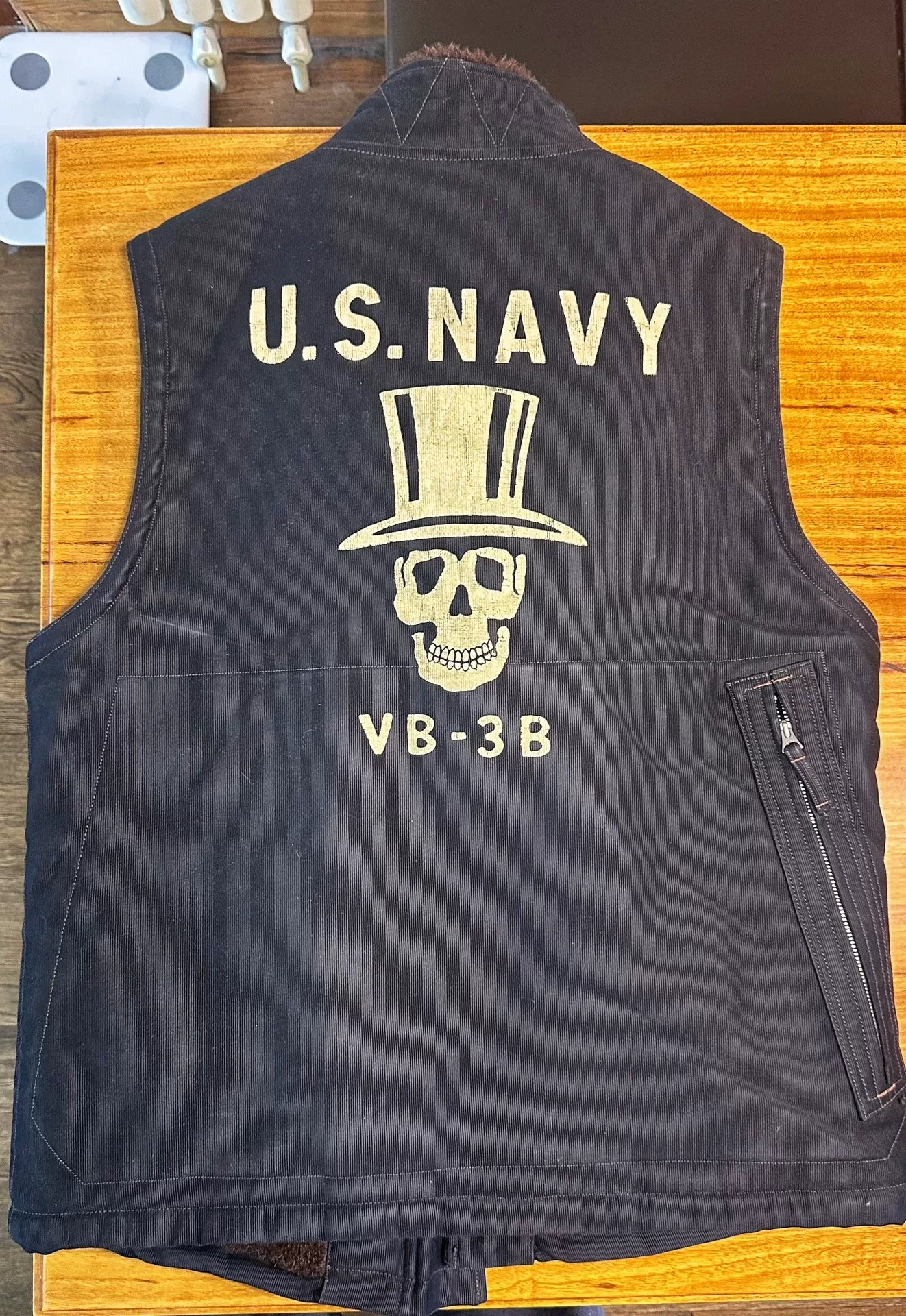 Freewheelers Skull Vest with Top Hat Design