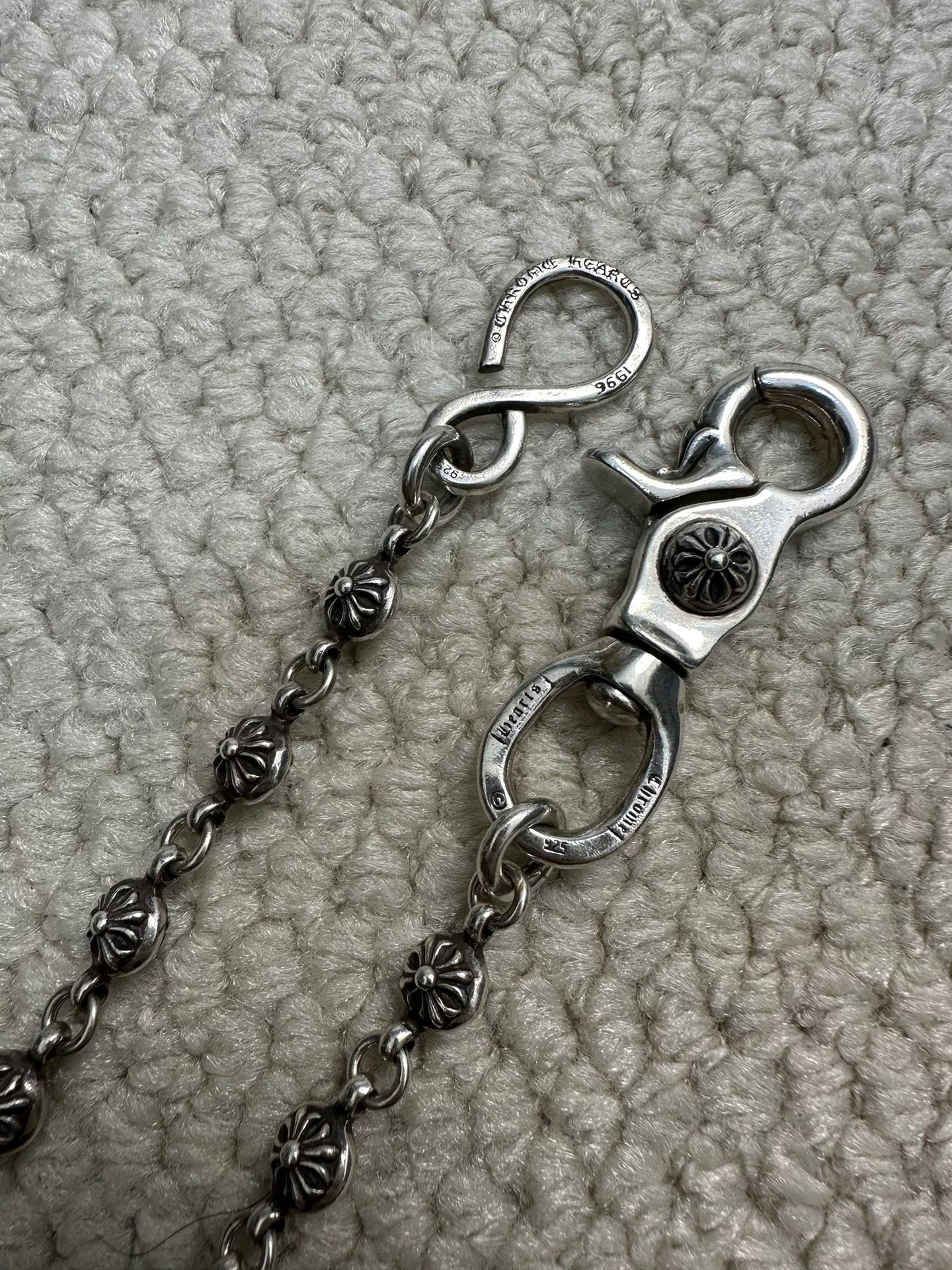 Chrome Hearts Cross Ball Lobster Clasp Chain