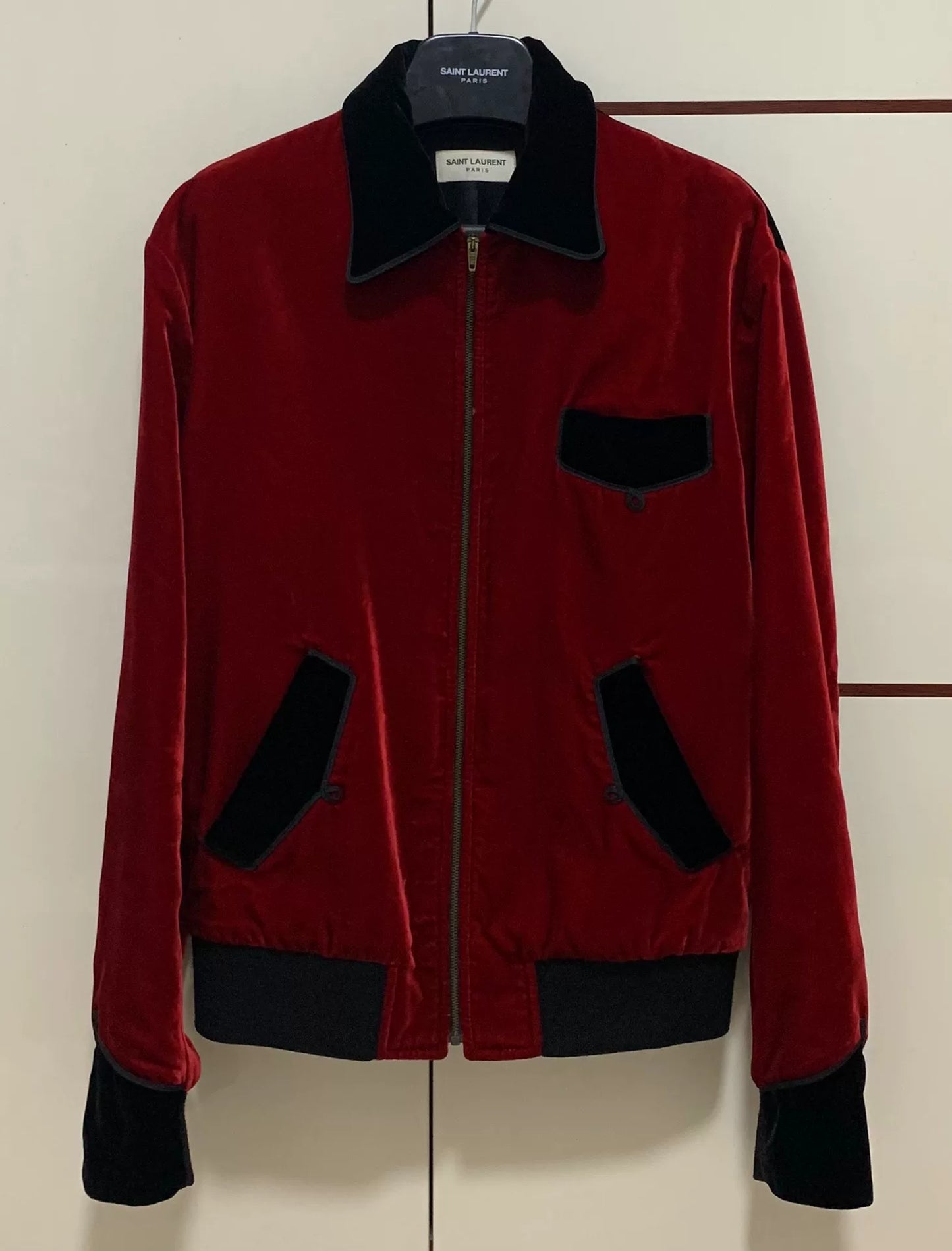 Saint Laurent SLP 16FW Runway Red Jacket