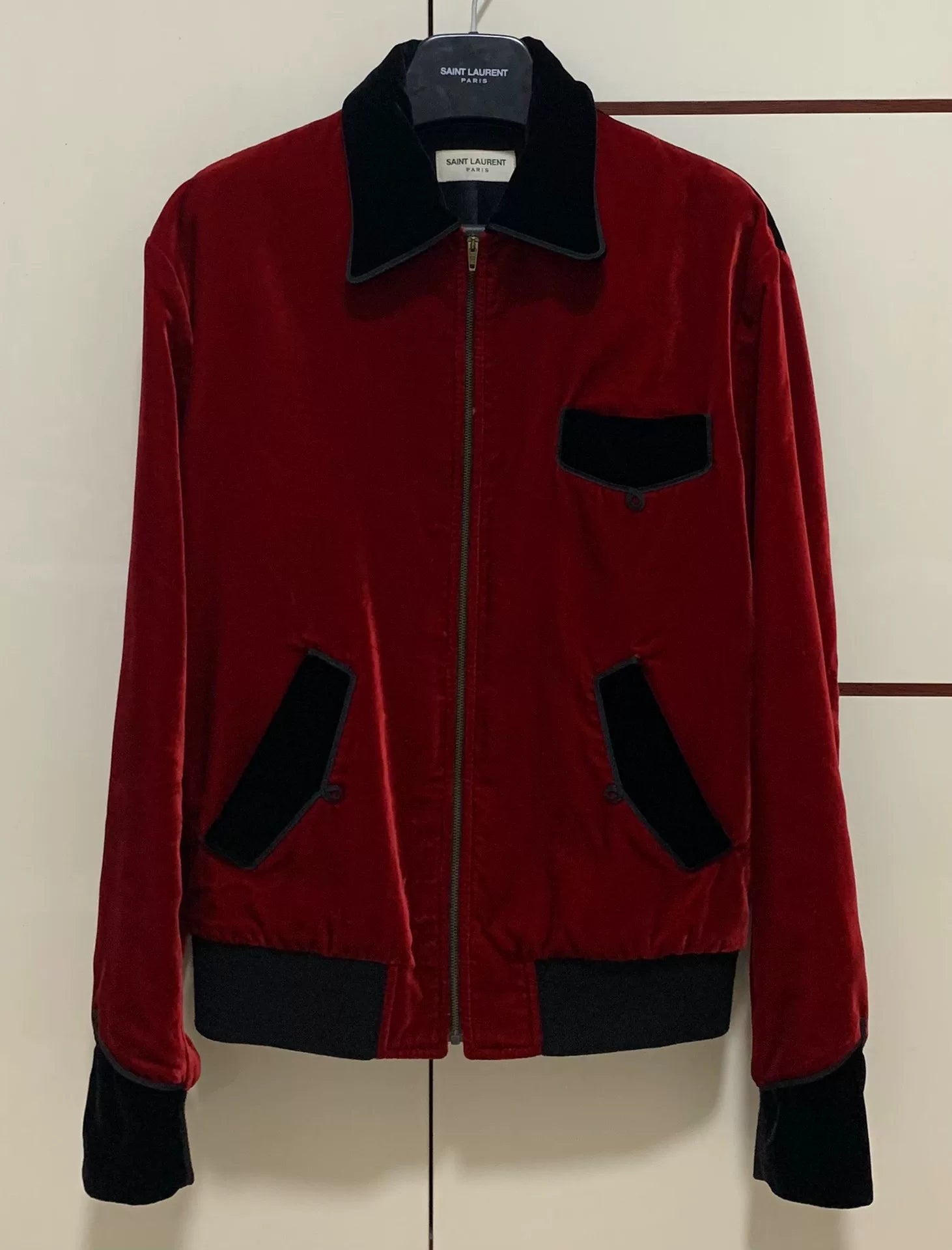 Saint Laurent SLP 16FW Runway Red Jacket