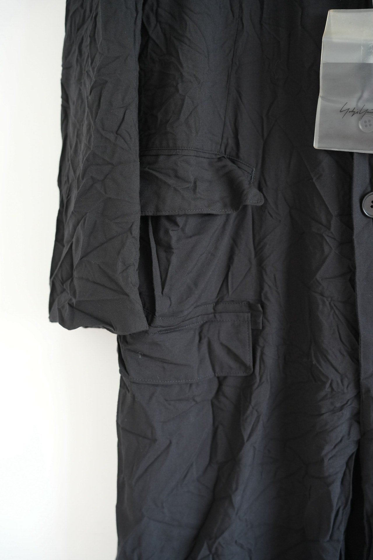 Yohji Yamamoto 18SS Pleated Dr.Jkt Coat