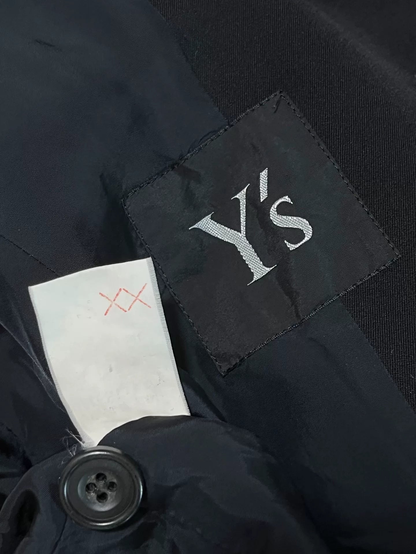 Y’s by Yohji Yamamoto 90s Button Jacket