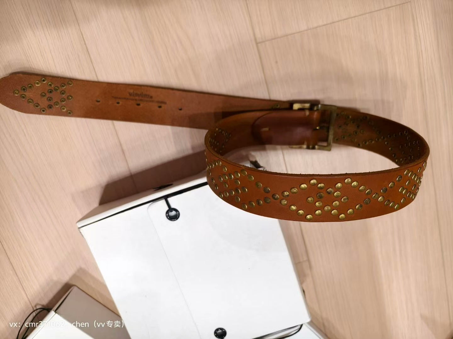 visvim 17SS STUDS BELT 45MM