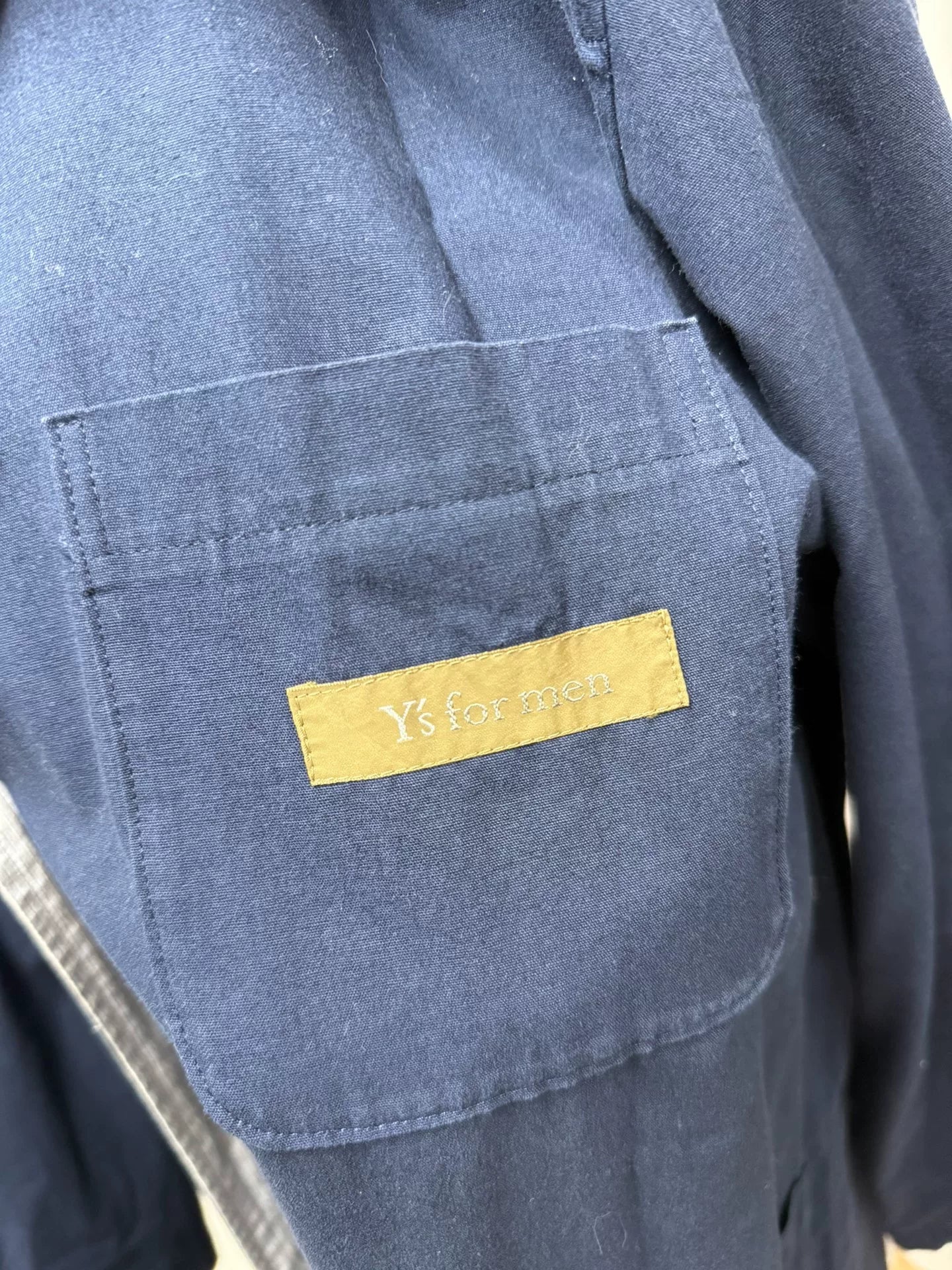 Yohji Yamamoto Y's Men Striped Reversible Coat