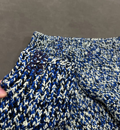 maison margiela blue snowflake knit sweater
