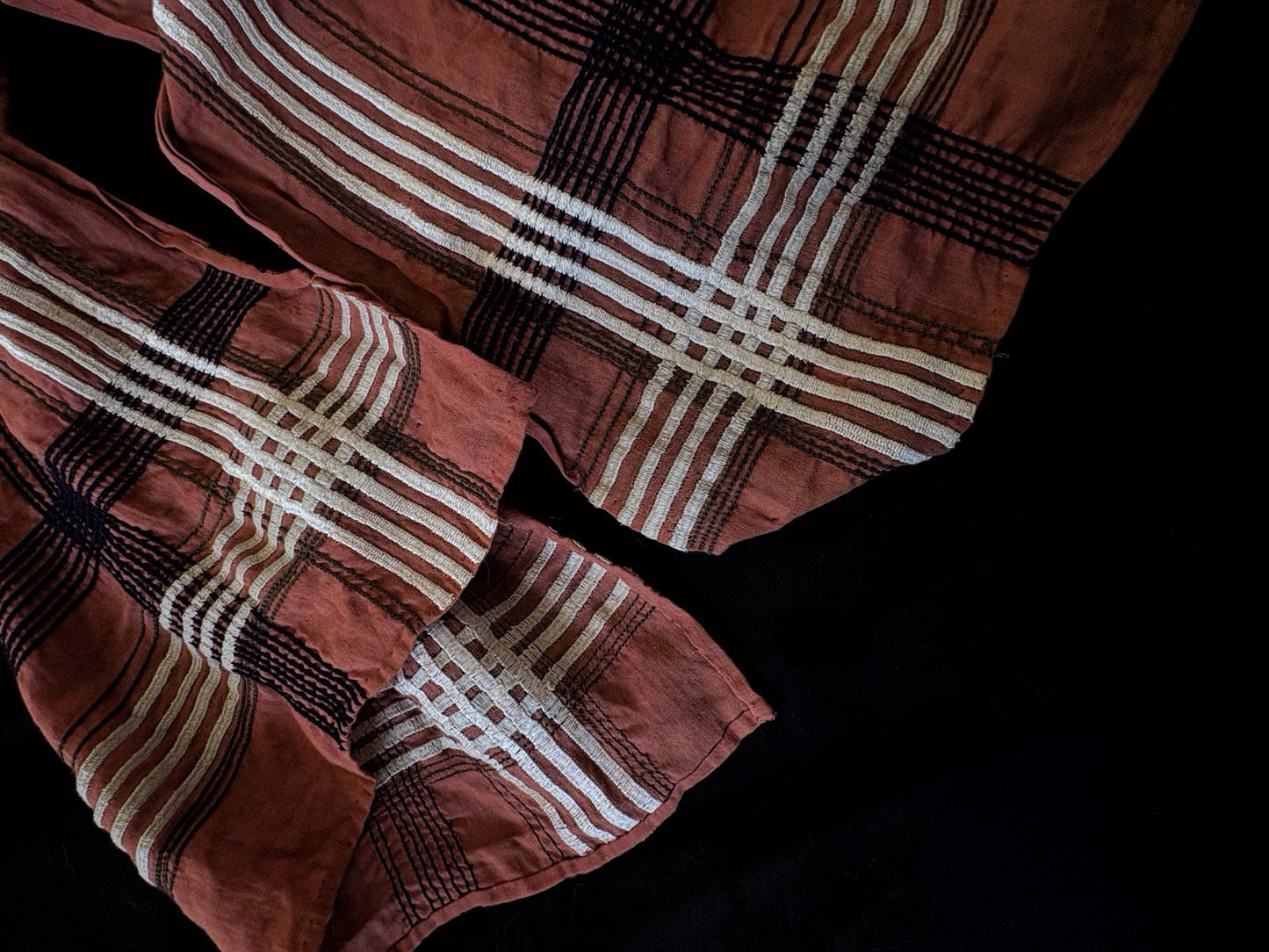Dries Van Noten 90s Terracotta Cotton Scarf