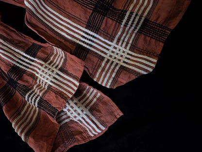 Dries Van Noten 90s Terracotta Cotton Scarf