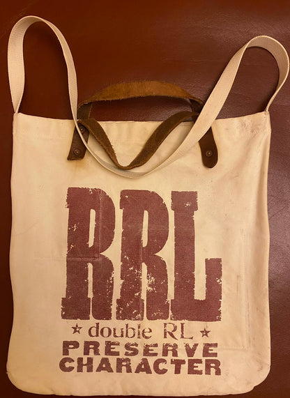 RRL Early Classic Logo Double RL Tote
