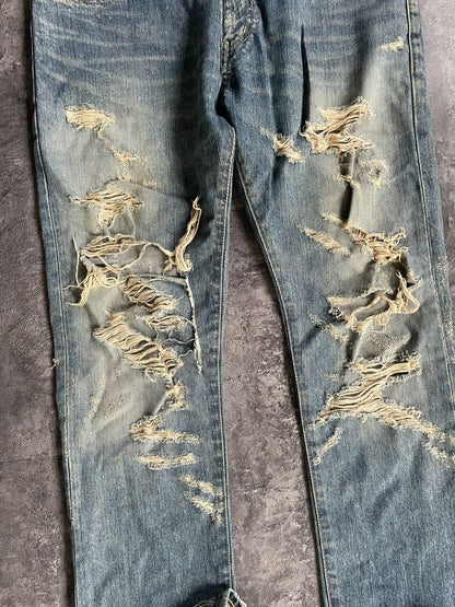 Saint Laurent Distressed Jeans