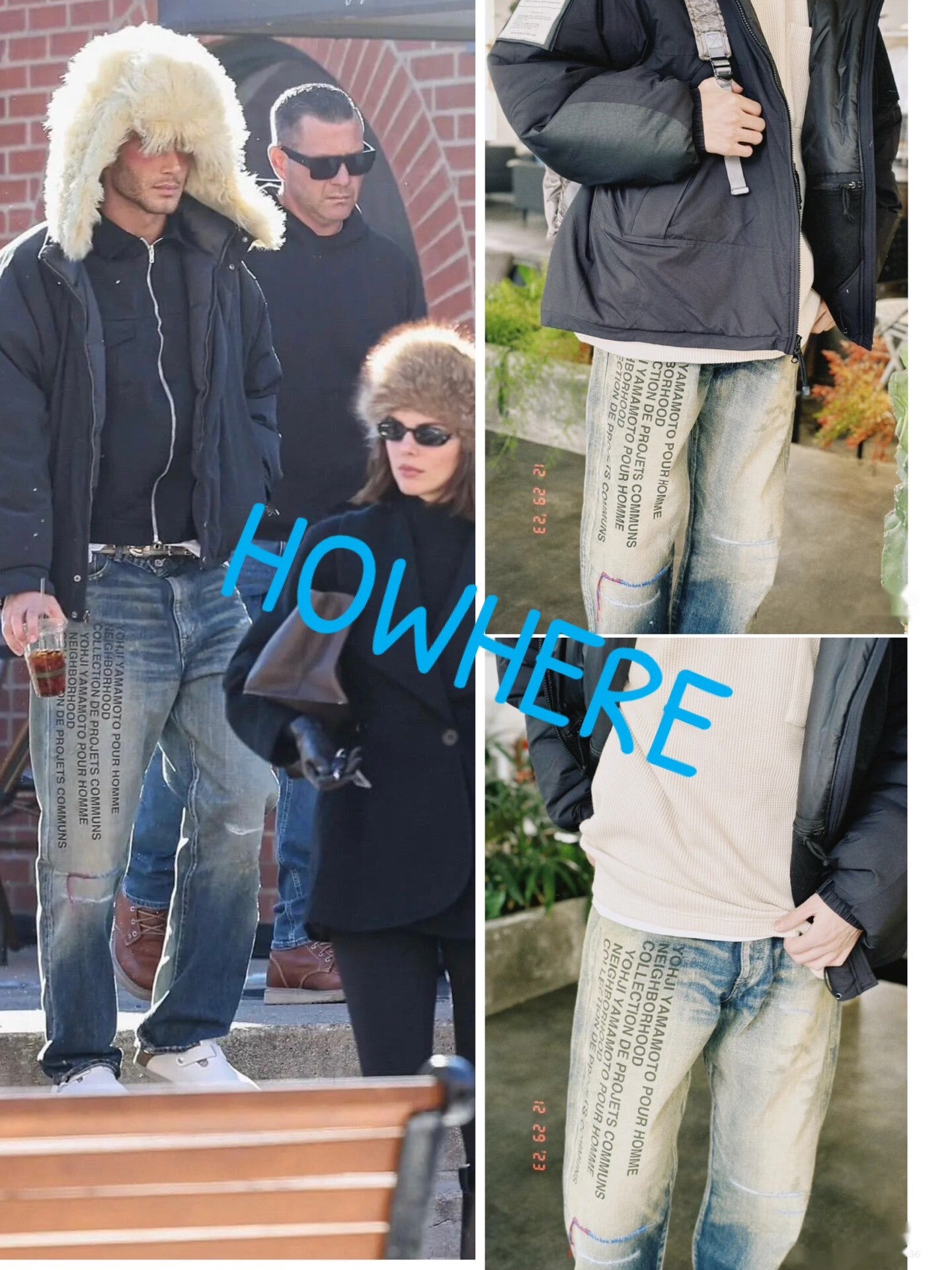 Neighborhood x Yohji Yamamoto Distressed Washed Jeans