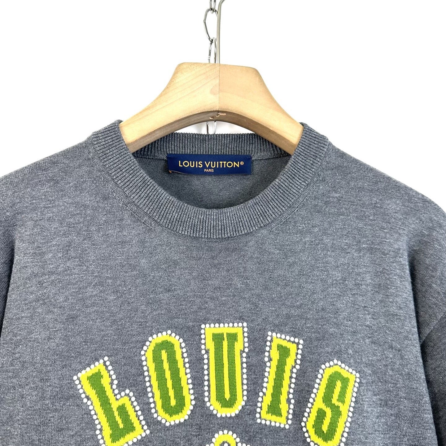 Louis Vuitton Gray Dog Paw Logo Short-Sleeve