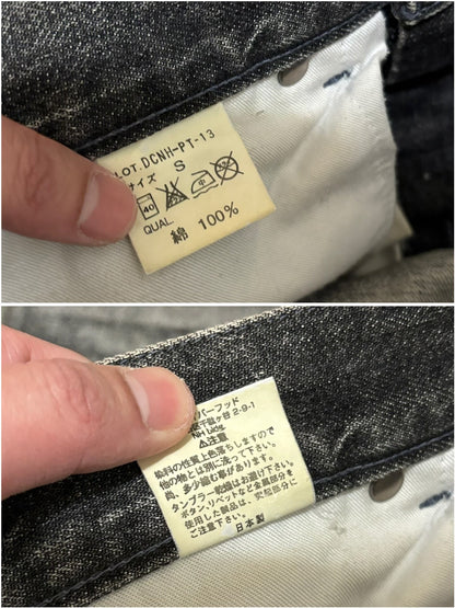 neighborhood savage basic distressed denim pants