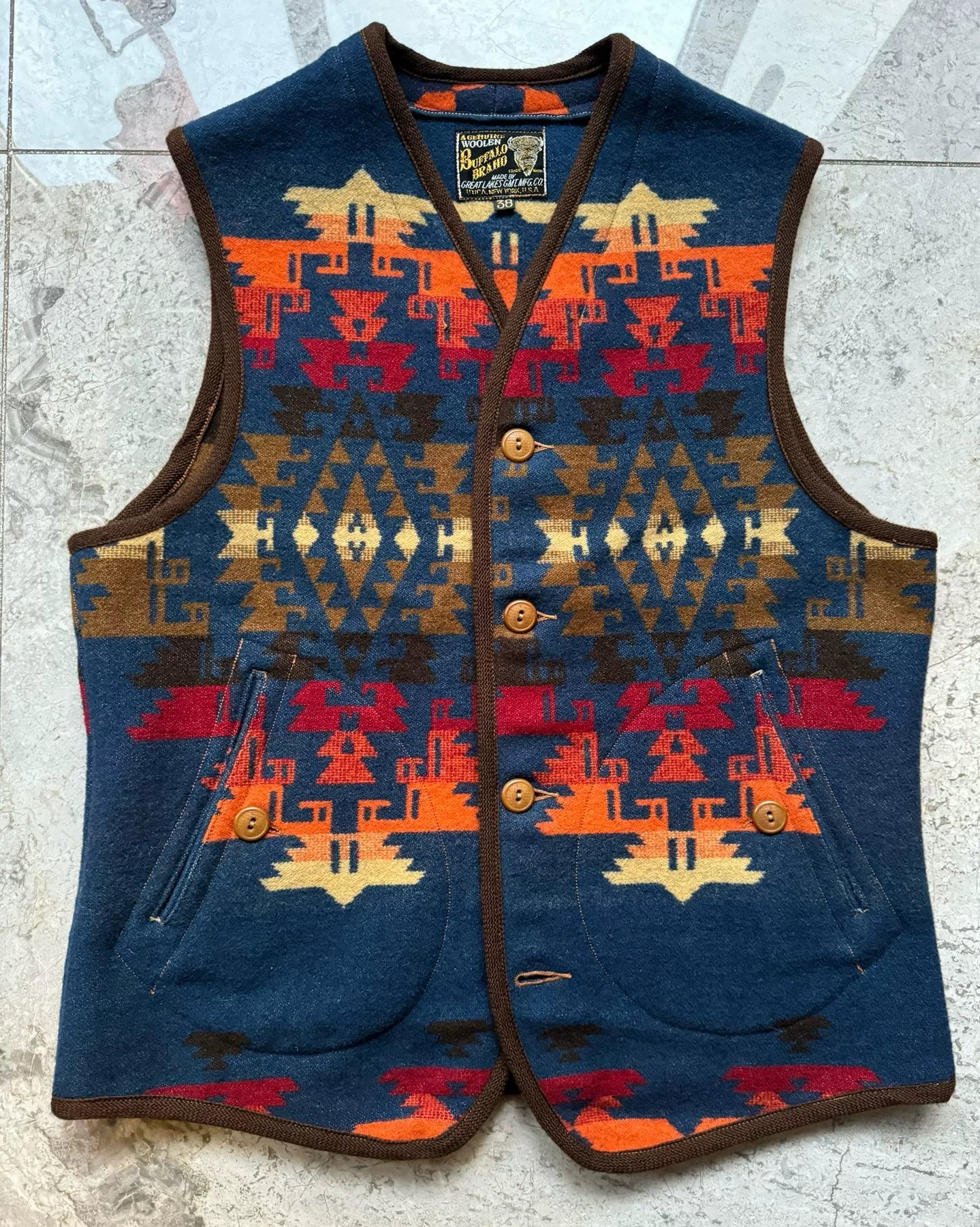 Navajo Wool Vest by Freewheelers
