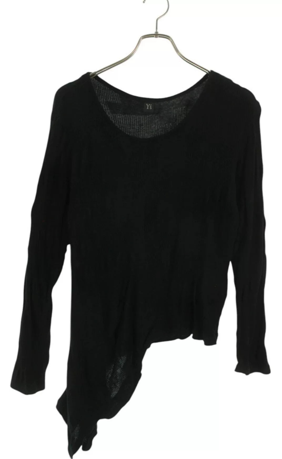 Yohji Yamamoto Asymmetrical Long Sleeve Knit Top