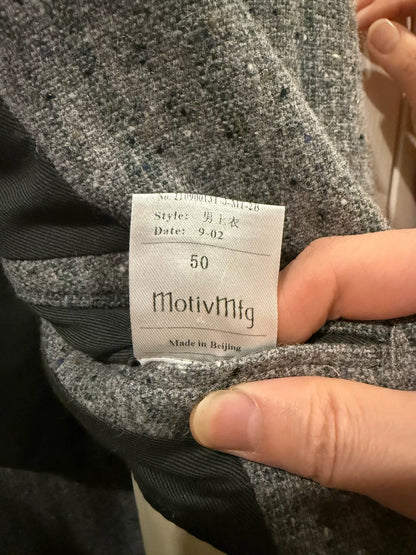 30s Cut Peak Lapel Donegal Tweed Jacket