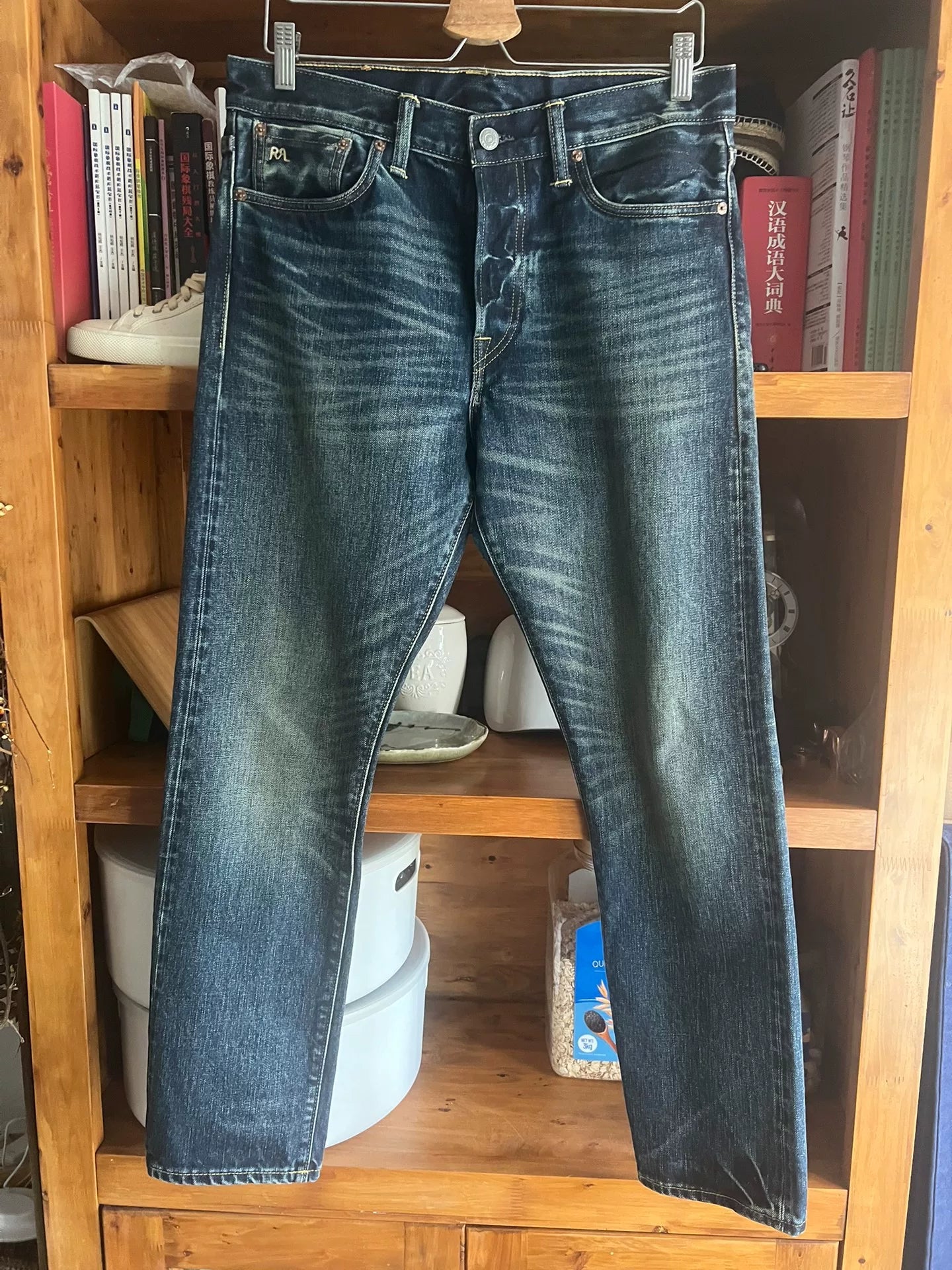 RRL Double RL Slim Wash Denim Pants