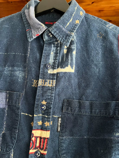 blue blue japan limited edition dyed shirt