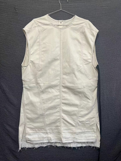 rick owens  texture frayed vest