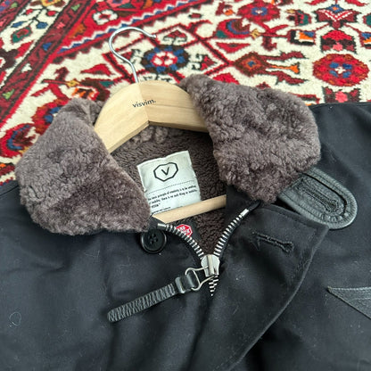 visvim deckhand jacket in black color