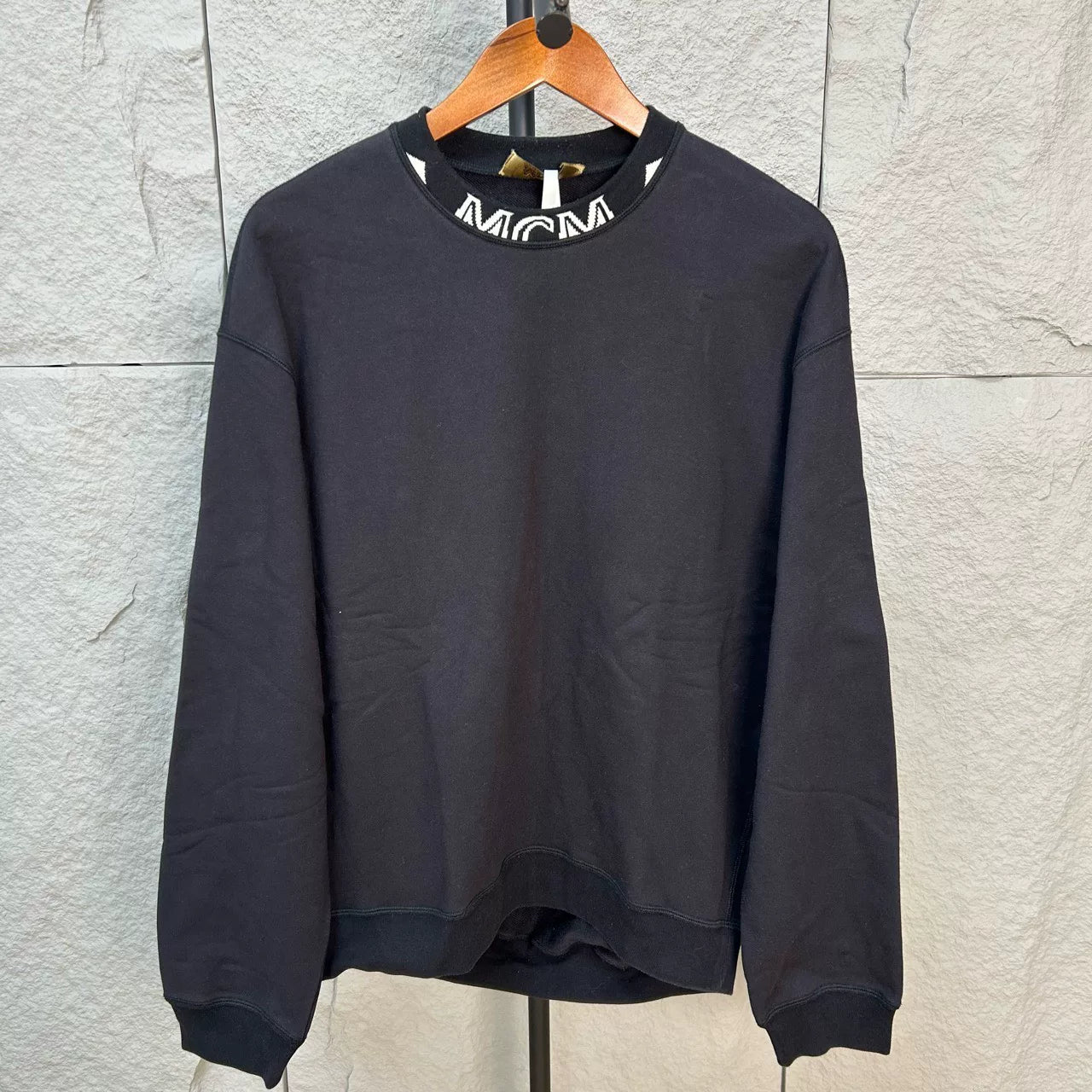 MCM Black Logo Sweatshirt Size 165/84A