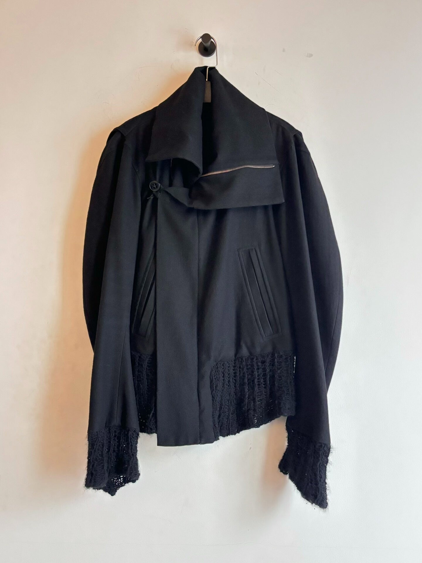 asymmetrical ninja jacket by ann demeulemeester
