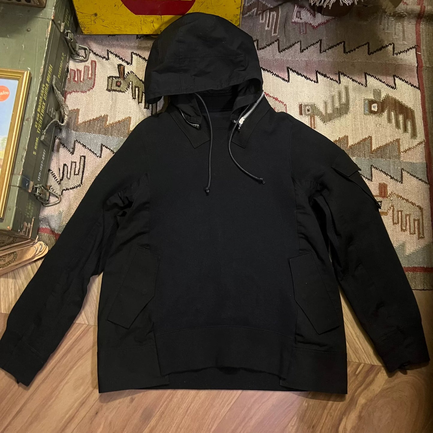 Japanese Sacai Hoodie Remake Deconstruction