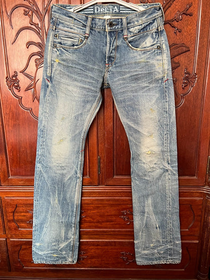 Deeta Men's Water Blue Selvedge Jeans