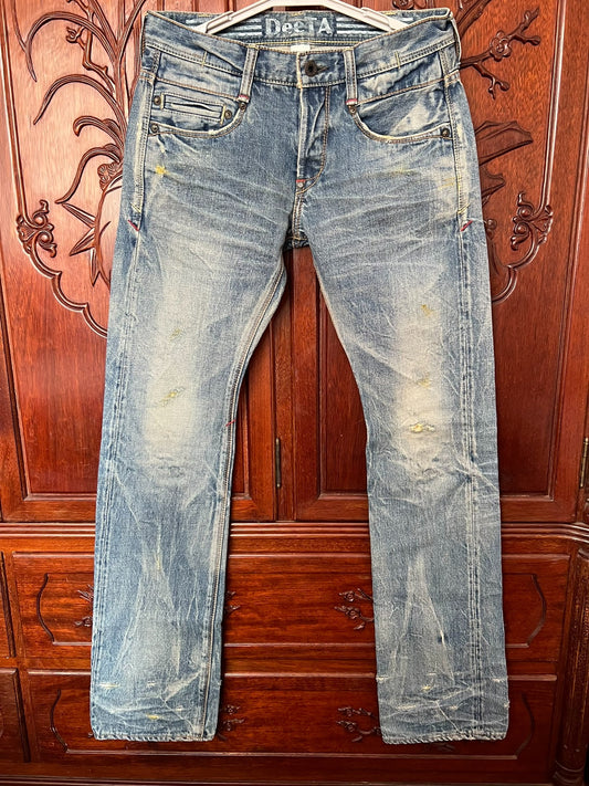 Deeta Men's Water Blue Selvedge Jeans