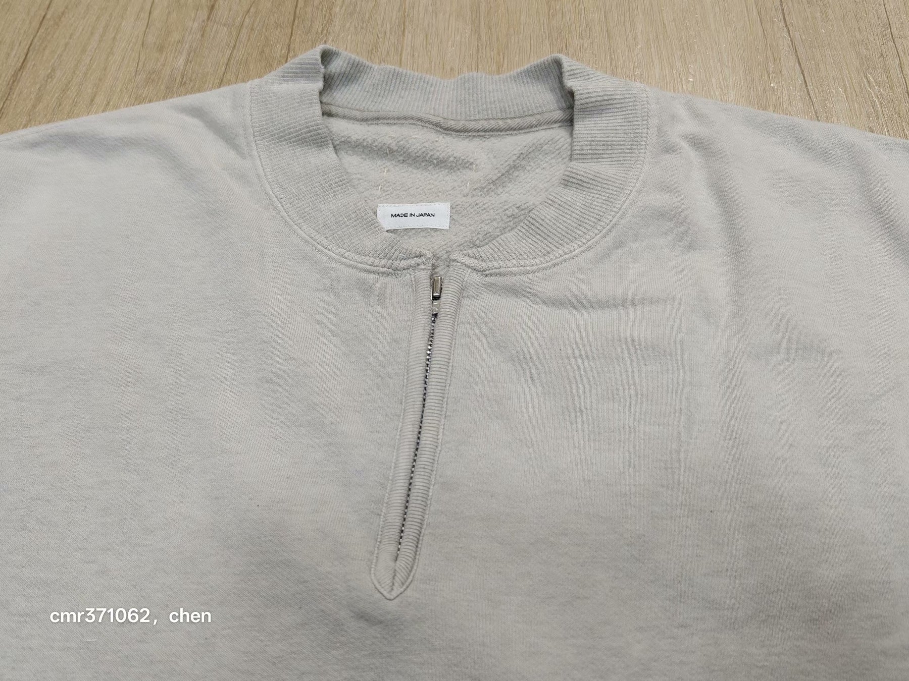 VISVIM 26SS MONDO ZIP CRASH Henley Sweatshirt