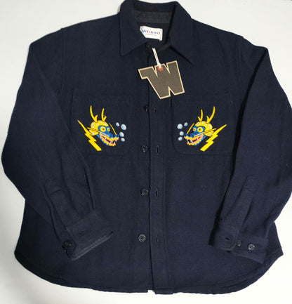 weirdo Gladhand Embroidered Vintage Wool Shirt
