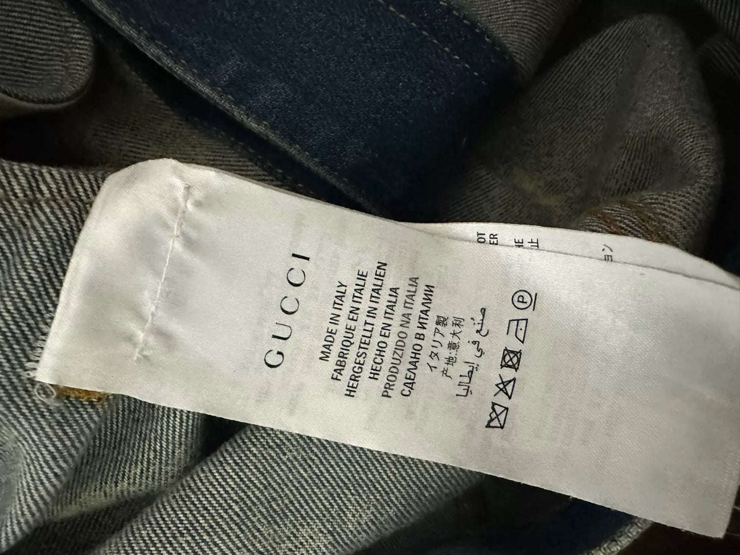 punk denim jacket with studs and tie-dye