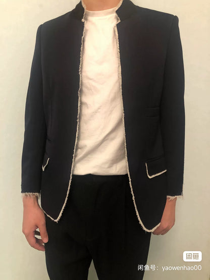 Alexander McQueen Runway Wool Navy Jacket