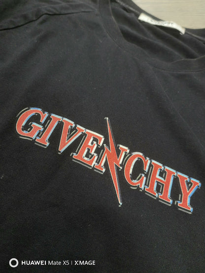 givenchy rock logo long sleeve t-shirt
