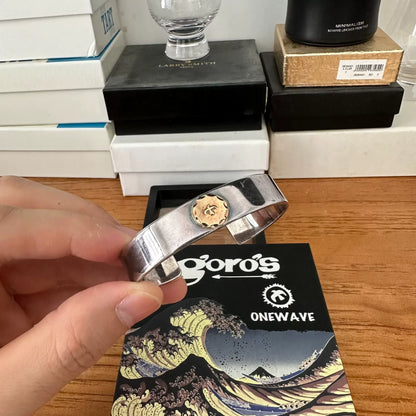 goros bracelet with colorful oxidation design