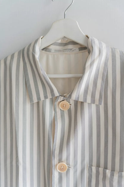 Yohji Yamamoto 98ss Striped Silk Jacket