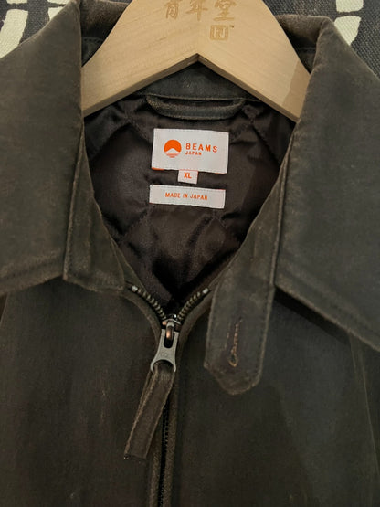 beams japan brown faux suede jacket