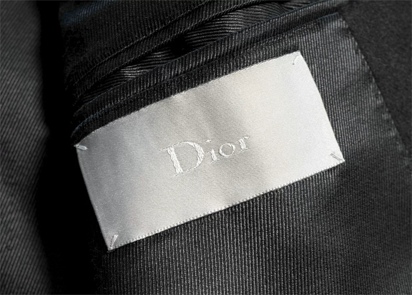 Dior Homme Black Cashmere Overcoat