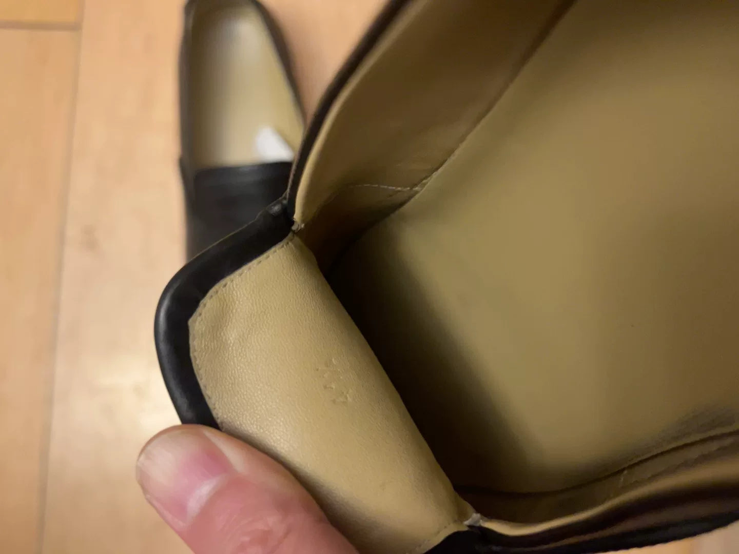 Hermes Men's Black Leather Shoes Size 41.5