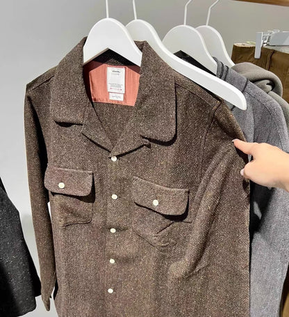 Visvim 22AW Boomer Donegal Wool Shirt