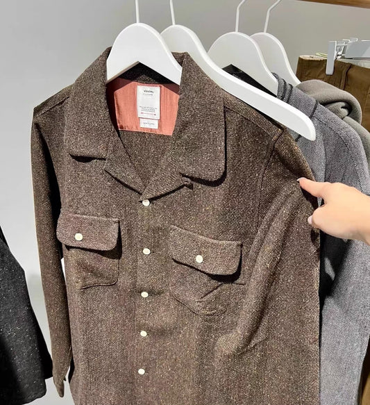 Visvim 22AW Boomer Donegal Wool Shirt